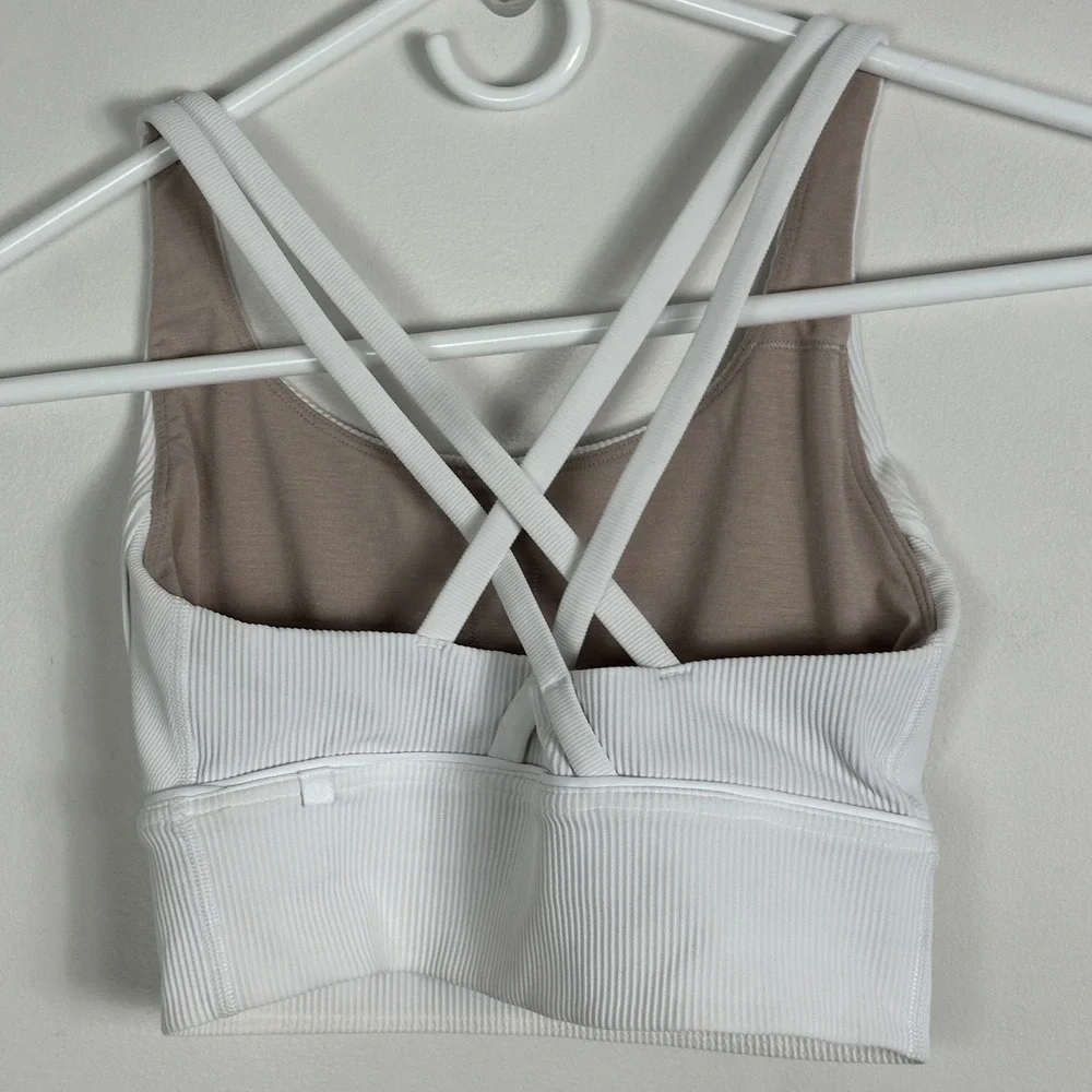Lululemon Energy Longline Bra Ribbed Luxtremem Womens Size 4‎ Supportive W2BLIS - Picture 4 of 13